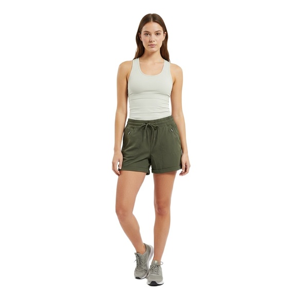 TANGERINE Women’s Shorts Size L – Olive Utility Cargo Zipper Pockets Outdoorsy - Picture 1 of 7